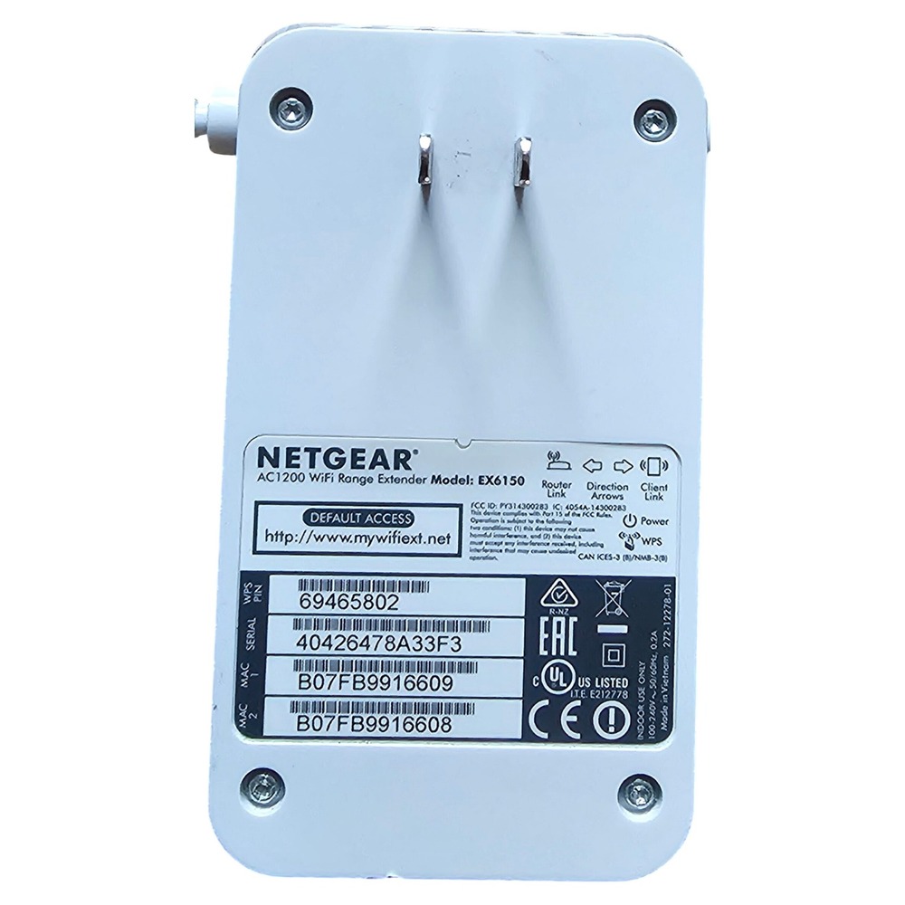 Netgear EX6150 White AC1200 WiFi Range Extender Dual Band Booster - Picture 2 of 6